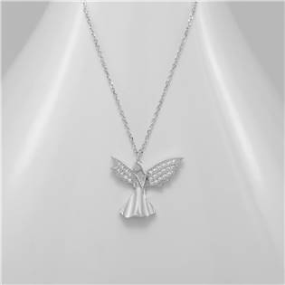 Stříbrný náhrdelník andílek s křídly