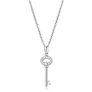 Stříbrný náhrdelník klíček
