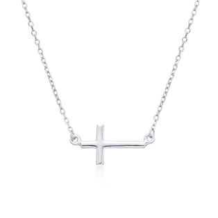 Stříbrný náhrdelník kříž