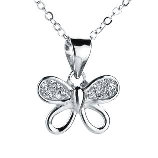 Stříbrný náhrdelník motýlek