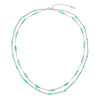 Stříbrný náhrdelník s amazonity