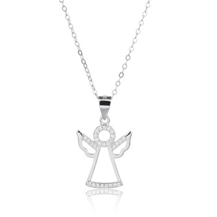 Střibrný náhrdelník s andělem