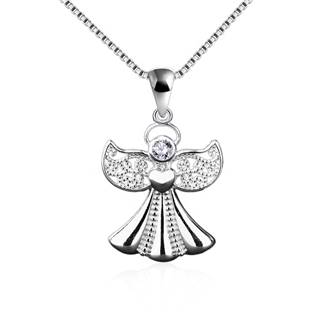 Stříbrný náhrdelník s andělíčkem