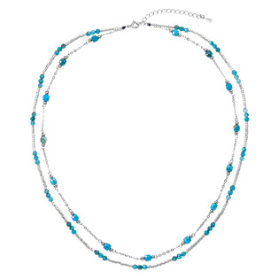 Stříbrný náhrdelník s apatity