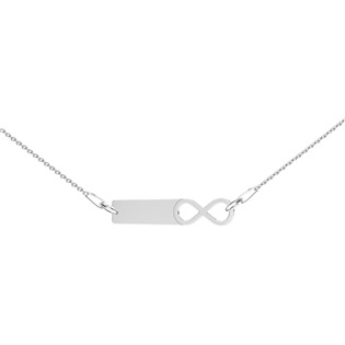 Stříbrný náhrdelník s destičkou