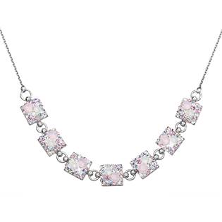 Stříbrný náhrdelník s krystaly Crystals from Swarovski® Magic Rose