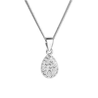 Stříbrný náhrdelník s krystaly Swarovski