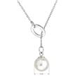 stříbrný náhrdelník s perlou