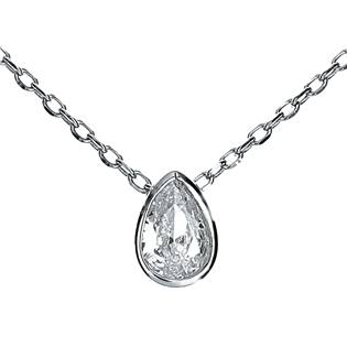Střibrný náhrdelník s přívěškem - kapka