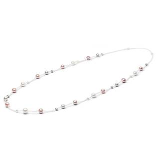 Stříbrný náhrdelník s říčními perlami