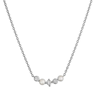 Stříbrný náhrdelník s říčními perlami