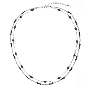 Stříbrný náhrdelník se spinely