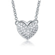 stříbrný náhrdelník srdce s tlapkou