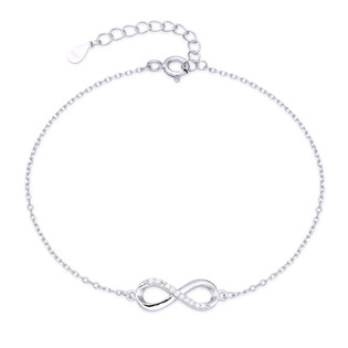 Stříbrný náramek nekonečno