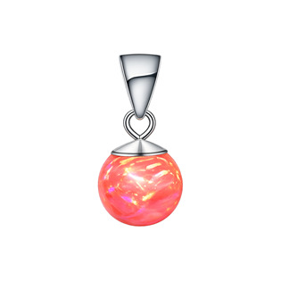 Stříbrný opálový přívěšek - kulička 5 mm