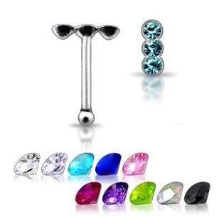 Stříbrný piercing do nosu