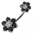 Piercing do pupíku kytičky