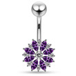 stříbrný piercing do pupíku stříbro 925 