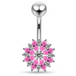 stříbrný piercing do pupíku stříbro 925 