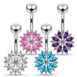 stříbrný piercing do pupíku stříbro 925 