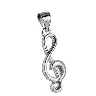 Stříbrný přívěšek - houslový klíč