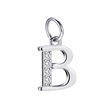 Stříbrný přívěšek písmeno iniciála B