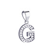 Stříbrný přívěšek písmeno iniciála G