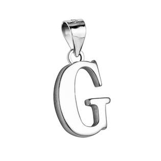 Stříbrný přívěšek - písmeno "G"