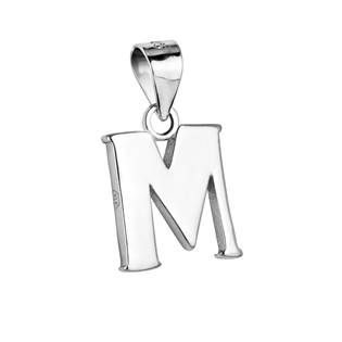 Stříbrný přívěšek - písmeno "M"