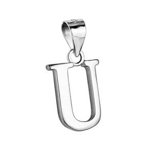 Stříbrný přívěšek - písmeno "U"