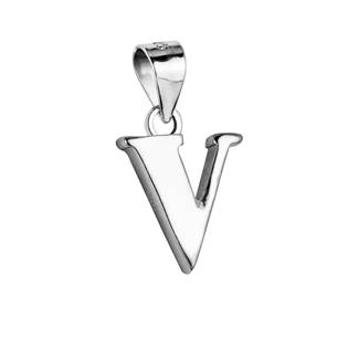 Stříbrný přívěšek - písmeno "V"