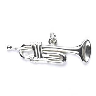 Stříbrný přívěšek - trumpeta
