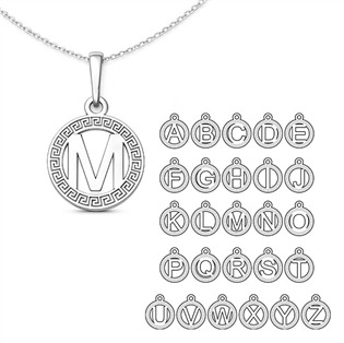 Stříbrný přívěsek abeceda v kolečku Písmeno