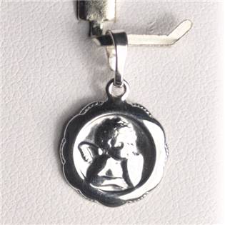 Stříbrný přívěšek amulet s andělíčkem