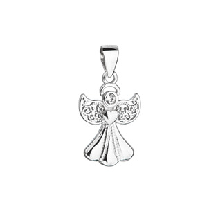 Stříbrný přívěsek anděl se Swarovski krystalem
