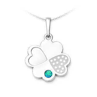 Stříbrný přívěsek čtyřlístek