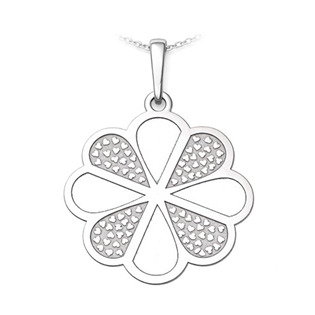 Stříbrný přívěsek čtyřlístek