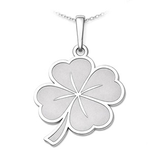 Stříbrný přívěsek čtyřlístek