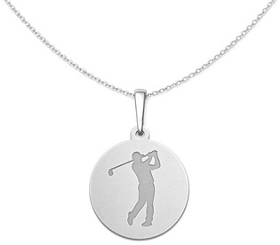 Stříbrný přívěsek golfista