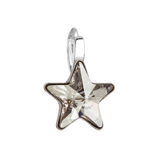 Stříbrný přívěšek hvězda s kamenem Crystals from Swarovski® Silver Shade