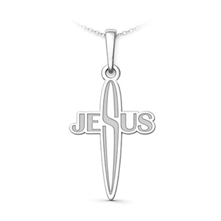 Stříbrný přívěsek Jesus