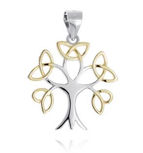 Stříbrný přívěšek keltský strom života