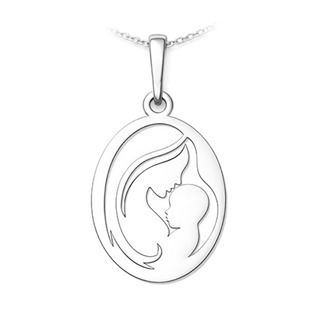 Stříbrný přívěsek maminka s dítětem