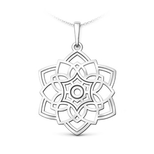 Stříbrný přívěsek mandala