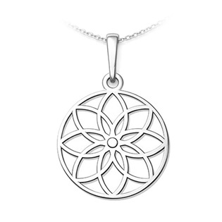 Stříbrný přívěsek mandala