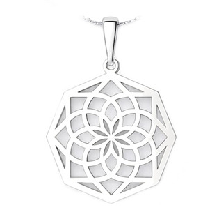 Stříbrný přívěsek mandala