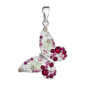 Stříbrný přívěšek motýlek s krystaly Crystals from Swarovski® Sweet love