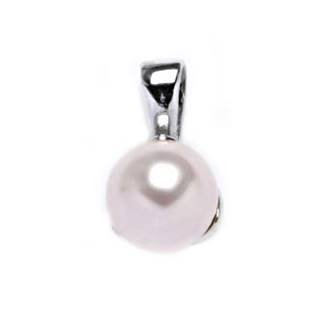 Stříbrný přívěšek perla 8mm Crystals from Swarovski® Rosaline