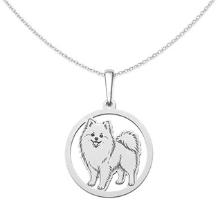 Stříbrný přívěsek pes pomeranian