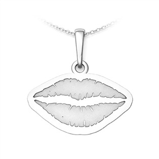Stříbrný přívěsek rty